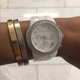 Michael Kors Runway White Dial White Steel Strap Watch for Women - MK5188 Authentic Buy Shop Now