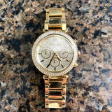 Michael Kors Parker Gold Dial Gold Steel Strap Watch for Women - MK5856 Authentic Buy Shop Now