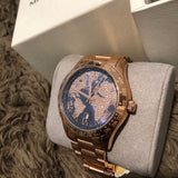 Michael Kors Layton Rose Gold Dial Rose Gold Steel Strap Watch for Women - MK6395 Authentic Buy Shop Now