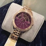 Michael Kors Lauryn Pink Dial Rose Gold Steel Strap Watch for Women - MK3722 Authentic Buy Shop Now