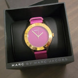 Marc Jacobs Blade Purple Dial Purple Leather Strap Watch for Women - MBM1203 Authentic Buy Shop Now