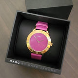 Marc Jacobs Purple Dial Purple Leather Strap Watch for Women - MBM1209 Authentic Buy Shop Now