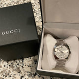 Gucci GG2570 Silver Dial Silver Steel Strap Watch For Men - YA142308 Authentic Buy Shop Now