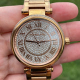 Michael Kors Skylar Rose Gold Dial Rose Gold Steel Strap Watch for Women - MK5868 Authentic Buy Shop Now