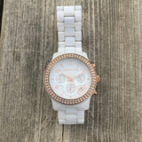 Michael Kors Ceramic White Dial White Steel Strap Watch for Women - MK5269 Authentic Buy Shop Now