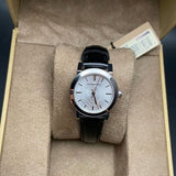Burberry The City White Dial Black Leather Strap Watch for Women - BU9206 Authentic Buy Shop Now