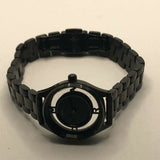 Marc Jacobs Tether Transparent Black Dial Black Steel Strap Watch for Women - MBM3419 Authentic Buy Shop Now