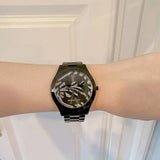 Michael Kors Runway Quartz Black Dial Black Steel Strap Watch For Women - MK4562 Authentic Buy Shop Now