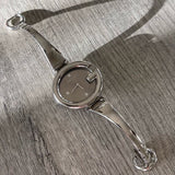 Gucci Guccissima Brown Dial Silver Steel Strap Watch For Women - YA134302 Authentic Buy Shop Now