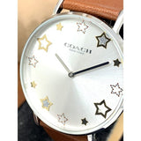 Coach Perry White Dial Brown Leather Strap Watch for Women - 14503242 Authentic Buy Shop Now