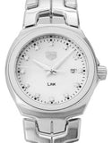 Tag Heuer Link Quartz Diamonds Mother of Pearl Dial Silver Steel Strap Watch for Women - WBC1312.BA0600 Authentic Buy Shop Now