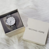 Michael Kors Addyson Quartz White Dial Gray Leather Strap Watch for Women - MK2951 Authentic Buy Shop Now