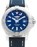 Breitling Avenger Automatic 43 Blue Dial Blue Nylon Strap Watch for Men - A17318101C1X1 Authentic Buy Shop Now