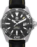 Tag Heuer Aquaracer Calibre 5 Automatic Black Dial Black Nylon Strap Watch for Men - WAY211A.FC6362 Authentic Buy Shop Now