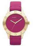Marc Jacobs Blade Purple Dial Purple Leather Strap Watch for Women - MBM1203 Authentic Buy Shop Now