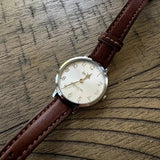 Coach Delancey Slim Cream Dial Brown Leather Strap Watch For Women - 14502789 Authentic Buy Shop Now