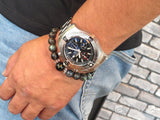 Breitling Super Avenger Chronograph 48 Black Dial Silver Steel Strap Watch for Men - A13375101B1A1 Authentic Buy Shop Now