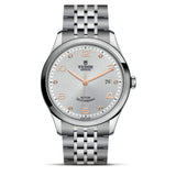 Tudor 1926 Automatic Diamonds Silver Dial Silver Steel Strap Watch for Men - M91650-0003 Authentic Buy Shop Now