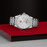 Tudor 1926 Automatic Diamonds Silver Dial Silver Steel Strap Watch for Men - M91650-0003 Authentic Buy Shop Now