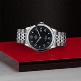 Tudor 1926 Automatic Diamonds Black Dial Silver Steel Strap Watch for Men - M91650-0004 Authentic Buy Shop Now