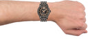 Versace Viamond Quartz Black Dial Grey Steel Strap Watch For Men - VEPO00520 Authentic Buy Shop Now
