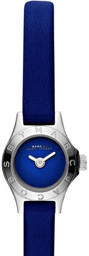 Marc Jacobs Blade Blue Dial Blue Leather Strap Watch for Women - MBM1342 Authentic Buy Shop Now