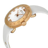 Marc Jacobs Amy White Dial White Leather Strap Watch for Women - MBM1180 Authentic Buy Shop Now