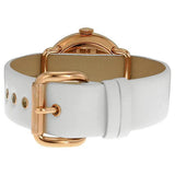 Marc Jacobs Amy White Dial White Leather Strap Watch for Women - MBM1180 Authentic Buy Shop Now