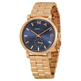 Marc Jacobs Baker Blue Dial Rose Gold Steel Strap Watch for Women - MBM3330 Authentic Buy Shop Now