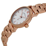 Marc Jacobs Baker White Dial Rose Gold Steel Strap Watch for Women - MBM3248 Authentic Buy Shop Now