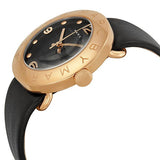 Marc Jacobs Amy Black Dial Black Leather Strap Watch for Women - MBM1225 Authentic Buy Shop Now