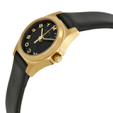 Marc Jacobs Henry Dinky Black Dial Black Leather Strap Watch for Women - MBM1240 Authentic Buy Shop Now