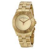 Marc Jacobs Blade Gold Dial Gold Steel Strap Watch for Women - MBM3126 Authentic Buy Shop Now