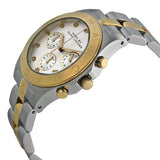 Marc Jacobs Blade Chronograph Silver Dial Two Tone Steel Strap Watch for Women - MBM3177 Authentic Buy Shop Now