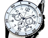 Marc Jacobs Rock Chronograph White Dial White Silicone Strap Watch for Women - MBM2574 Authentic Buy Shop Now