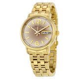 Marc Jacobs Fergus Gunmetal Grey Dial Gold Steel Strap Watch for Women - MBM3429 Authentic Buy Shop Now
