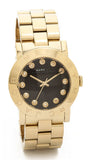 Marc Jacobs Amy Black Dial Gold Steel Strap Watch for Women - MBM3336 Authentic Buy Shop Now