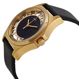 Marc Jacobs Henry Skeleton Black Dial Black Leather Strap Watch for Women - MBM1246 Authentic Buy Shop Now