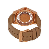 Marc Jacobs Henry Dinky Skeleton Beige Dial Beige Leather Strap Watch for Women - MBM1245 Authentic Buy Shop Now