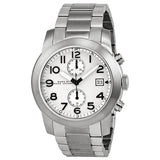 Marc Jacobs Larry Chronograph White Dial Silver Steel Strap Watch for Men - MBM5030 Authentic Buy Shop Now