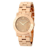 Marc Jacobs Amy Glitz Brown Dial Rose Gold Steel Strap Watch for Women - MBM3221 Authentic Buy Shop Now