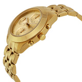 Marc Jacobs Peeker Chronograph Gold Dial Gold Steel Strap Watch for Women - MBM3393 Authentic Buy Shop Now