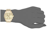 Marc Jacobs Peeker Chronograph Gold Dial Gold Steel Strap Watch for Women - MBM3393 Authentic Buy Shop Now