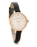 Marc Jacobs Sally White Dial Black Leather Strap Watch for Women - MBM1352 Authentic Buy Shop Now