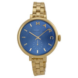 Marc Jacobs Sally Blue Dial Gold Steel Strap Watch for Women - MBM3366 Authentic Buy Shop Now