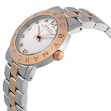 Marc Jacobs Amy Silver Dial Two Tone Steel Strap Watch for Women - MBM3194 Authentic Buy Shop Now