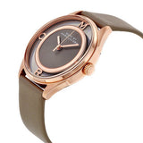 Marc Jacobs Tether Grey Dial Grey Leather Strap Watch for Women - MBM1375 Authentic Buy Shop Now