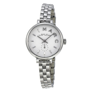 Marc Jacobs Sally White Dial Silver Steel Strap Watch for Women - MBM8642 Authentic Buy Shop Now