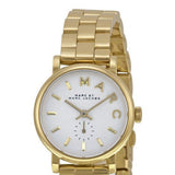 Marc Jacobs Baker White Dial Gold Steel Strap Watch for Women - MBM3247 Authentic Buy Shop Now