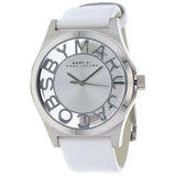 Marc Jacobs Henry Skeleton White Dial White Leather Strap Watch for Women - MBM1241 Authentic Buy Shop Now